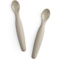 Sebra - Silikonlöffel, jetty beige (2er-Set) von Sebra