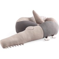 Sebra - Sleepy Croc Kissen, seabreeze beige von Sebra