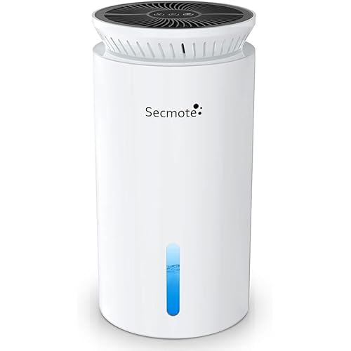Luftentfeuchter Elektrisch, Verbessert 2000ml Raumentfeuchter mit Doppelhalbleiter, Ultra Leise Entfeuchter 50㎡, Gegen Feuchtigkeit Dehumidifier für Büro Schlafzimmer Badezimme (Weiss) von Secmote
