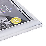 Seco DIN A4 Deluxe Diplomrahmen mit Perspex Sicherheitsglas Silber von Seco
