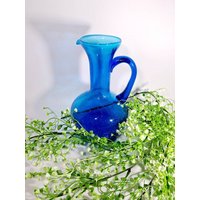 Blaue Glasvase Blumenvase 70Er Jahre Blaue Glasvase Blumenvase 70Er Jahre von SecondChanceVintageD