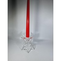 Glas Kerzenhalter Stern Glas Kerzenhalter Stern von SecondChanceVintageD