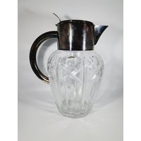 Glaskanne Kalte Ente Kristallglas von SecondChanceVintageD