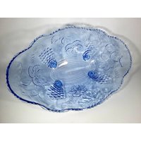 Große Glasschale Anbietschale Schale 40Er Jahre 40S Vintage Weinranken Große Glasschale Anbietschale Schale 40Er Jahre 40S Vintage Weinranken von SecondChanceVintageD