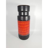 Rote Keramikvase Blumenvase 60Er Jahre Rote Keramikvase Blumenvase 60Er Jahre von SecondChanceVintageD