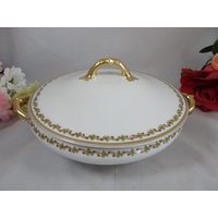 1900Er Jahre Vintage Limoges Frankreich Theodore Haviland "Die Sonderburg" Bedeckt Gemüsegericht von SecondWindShop