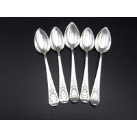 5Er Set Antik 1908 Whiting Madam Jumel Sterling Silber Löffel 2 Teelöffel Und 3 Fünf O'clock N Monogramm Über 100 Jahre Alt 5Er Set Antik 1908 Whiting Madam Jumel Sterling Silber Löffel 2 Teelöffel Und 3 Fünf O'clock N Monogramm Über 100 Jahre Alt von SecondWindShop