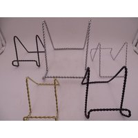 5Er Set Twisted Metal Display Ständer Für Teller Bücher Drucke Kunst von SecondWindShop