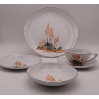 Mid Century Blakely China Yucca Kaktus 5-Teiliges Porzellanset Arizona Gasoline-Werbe-Memorabilia-Sammlerstück Geschirrset Mid Century Blakely China Yucca Kaktus 5-Teiliges Porzellanset Arizona Gasoline-Werbe-Memorabilia-Sammlerstück Geschirrset von SecondWindShop