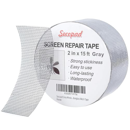 Secopad Grau Fliegengitter Reparatur Klebeband, 5 cm x 4,5 m Fliegengitter Reparatur Set, Selbstklebend & Wasserdichtes Netz-Reparaturpflaster Secopad Grau Fliegengitter Reparatur Klebeband, 5 cm x 4,5 m Fliegengitter Reparatur Set, Selbstklebend & Wasserdichtes Netz-Reparaturpflaster von Secopad