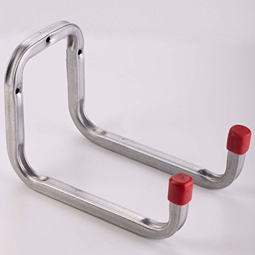 Secotec 2 x Doppelhaken 120 x 175 mm 2-fach Haken Gartengerätehalter Werkstatthaken von Secotec