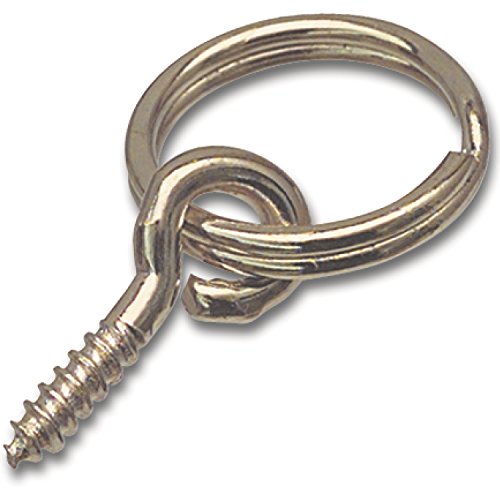 SECOTEC Bilderring mit Ringschraube | Größe 2 | Stahl vermessingt | 5 Stück von Secotec