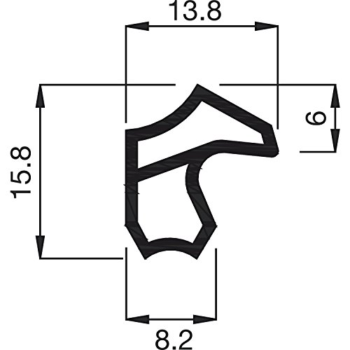 SECOTEC Stahlzargen-Dichtung | Türdichtung 5 m - ideal für eine Zarge | Tür-Anschlagdichtung | weiß SECOTEC Stahlzargen-Dichtung | Türdichtung 5 m - ideal für eine Zarge | Tür-Anschlagdichtung | weiß von Secotec
