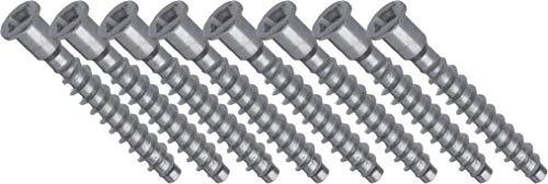 SECOTEC Verbindungsschraube 7 x 50 mm; inkl. Abdeckkappen braun & weiß, 8 Stück von Secotec