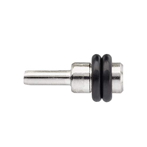 Secotec 100 Stück Regal-Halterung mit Gummi-Ringe für Einlege-Böden Glasbodenträger Ø 3 mm Regalhalter für Glasböden Bodenträger Regalstift Stahl verzinkt Fachbodenträger von Secotec