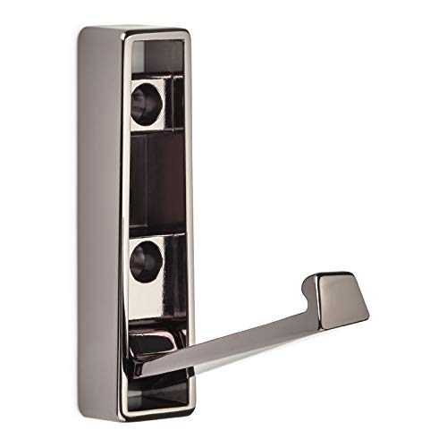 Secotec Garderoben-Haken klappbar Foldi 80 x 20 mm Chrom dunkel Klapphaken zum Aufschrauben von Secotec