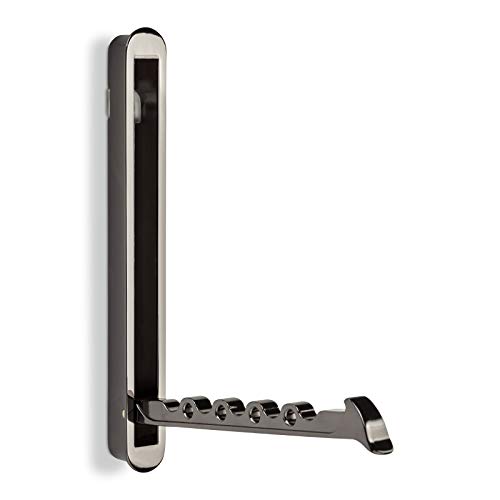 Secotec Garderoben-Haken klappbar Foldi II 140 x 16 mm Chrom dunkel Klapphaken zum Einlassen von Secotec