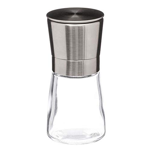 Secret de gourmet Gewürzmühle aus Glas und Edelstahl, 13,50 cm von SECRET DE GOURMET