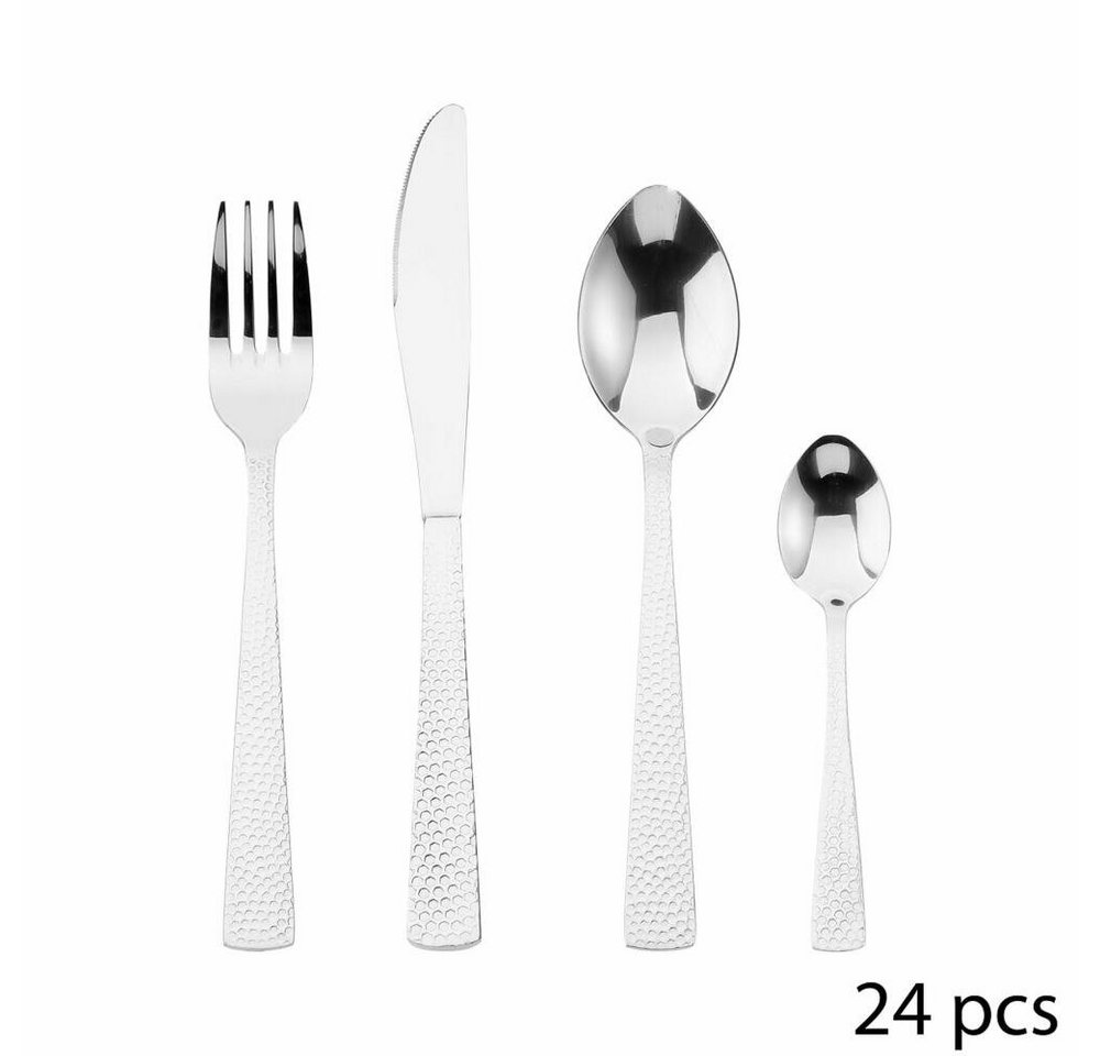 Secret de Gourmet Besteck-Set D Oro 24-tlg. (24-tlg), 6 Personen, Edelstahl von Secret de Gourmet