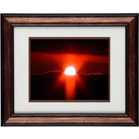 Feine Kunst-Fotografie - Hartholz Gerahmte Wandkunst Sonnenuntergang Am Geheimen Paradies von SecretParadiseShop