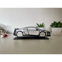 R8 Inspiriert Line Art | Personalisierbare Nummer/Spruch Silhouett Model Geschenk Autoliebhaber Männergeschenk Weihnachtsgeschenk von SecretPrintsStudio