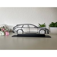 Rs6 Inspired Personalisierbares Line Art Modell Aus Kunststoff | Silhouette Sportwagen Autoliebhaber Männergeschenk Weihnachtsgeschenk von SecretPrintsStudio