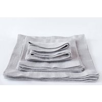 Silberne Leinen Tischdecke Rustikale Hochzeitstischdekoration Silberne Leinen Tischdecke Rustikale Hochzeitstischdekoration von SecretsAndThings