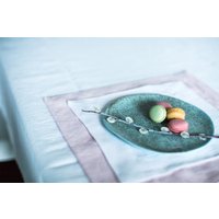 Weisses Leinen Servietten Set Rustikale Hochzeitstischdekoration von SecretsAndThings