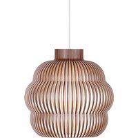 Secto Design Kumulo 5200 Pendelleuchte Walnussfurnier, Kabel: weiß von Secto Design