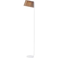 Secto Design Owalo 7010 Stehleuchte weiß, Schirm: Walnussfurnier von Secto Design