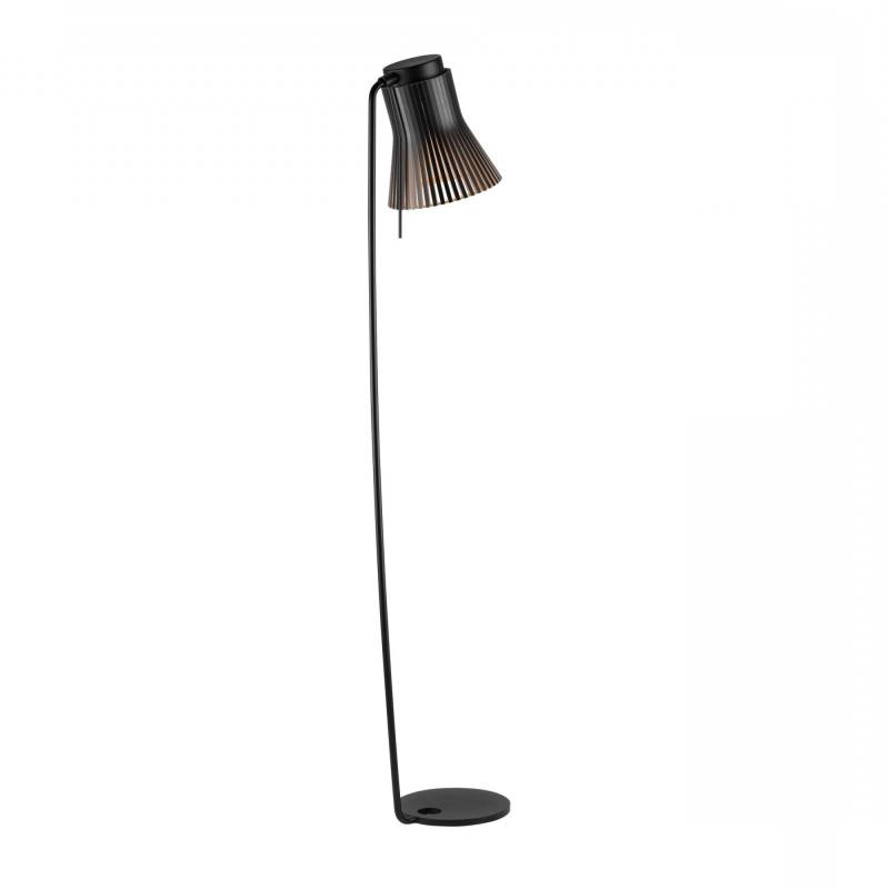 Secto Design - Petite 4610 Stehleuchte - schwarz/laminiert/inkl. LED-Birne 3000K/470lm/Kabel schwarz von Secto Design