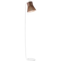 Secto Design Petite 4610 Stehleuchte weiß, Schirm: Walnussfurnier von Secto Design