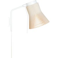 Secto Design Petite 4630 Wandleuchte weiß, Schirm: Birke natur von Secto Design