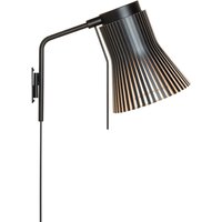 Secto Design Petite 4630 Wandleuchte schwarz, Schirm: schwarz laminiert von Secto Design