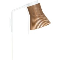 Secto Design Petite 4630 Wandleuchte weiß, Schirm: Walnussfurnier von Secto Design