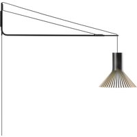 Secto Design Varsi 1000 Wandleuchte mit Puncto 4203 schwarz, Schirm: schwarz laminiert von Secto Design