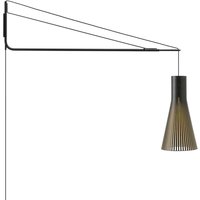 Secto Design Varsi 1000 Wandleuchte mit Secto 4200 schwarz, Schirm: schwarz laminiert von Secto Design