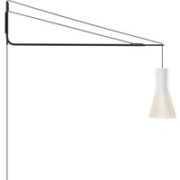 Secto Design Varsi 1000 Wandleuchte mit Secto Small 4201 schwarz, Schirm: weiß laminiert von Secto Design