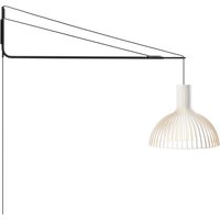 Secto Design Varsi 1000 Wandleuchte mit Victo 4250 schwarz, Schirm: weiß laminiert von Secto Design