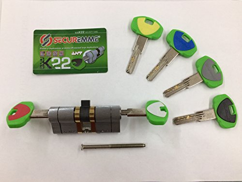 Zylinder securemme von Sicherheit evok22 CCS mm. 30-30, System-Verschlüsselung mechanisch A Profil europäischen von Securemme