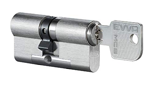 EVVA MCS Doppelzylinder mit 3 Schlüssel + Sicherungskarte, Hochsicherheits-Zylinderschloss mit Magnet-Code System, Schließanlage, Türschloss, Länge A:36 mm I:31 mm von Secureo
