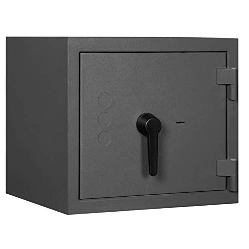 Format Wertschutzschrank Gemini Pro 1, Doppelbartschloss mit 2 Schlüsseln, Grad 1 nach EN 1143-1, H43.5xB49xT43 cm, 128 kg von Secureo