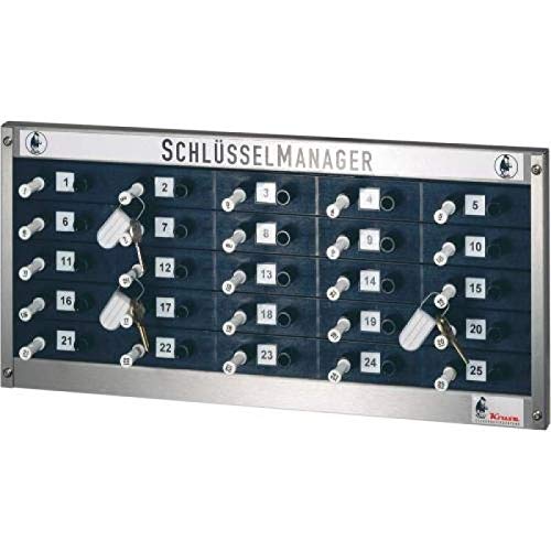 Kruse mechanischer Schlüsselmanager Mini verplombt - 25 Steckplätze, H24.5xB52.5xT9 cm, 3 kg von Secureo