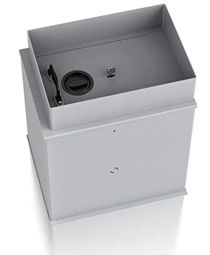SafeHero Bodentresor S2 nach EN 14450 Secureo Ostrich | Doppelbartschloss | H330xB440xT540 | unsichtbar & einfach einzubauen von Secureo
