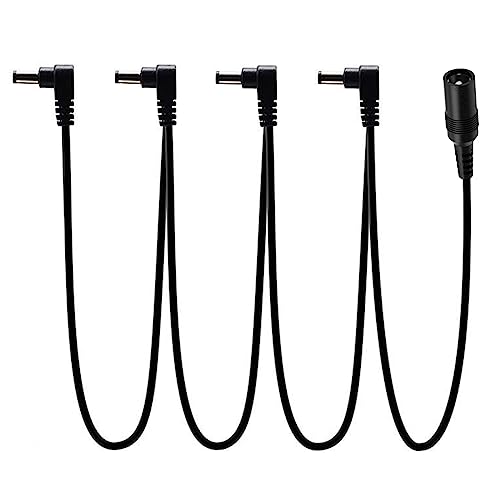 Guitar Pedal 9V Power Supply Splitter Kabel, 4 Way Daisy Chain Kabel, für Gitarreneffekte von Security-01