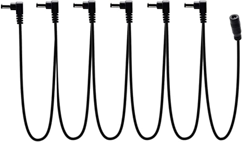 Security-01 Guitar Pedal 9V Power Supply Splitter Kabel, 6 Way Daisy Chain Kabel, für Gitarreneffekte von Security-01