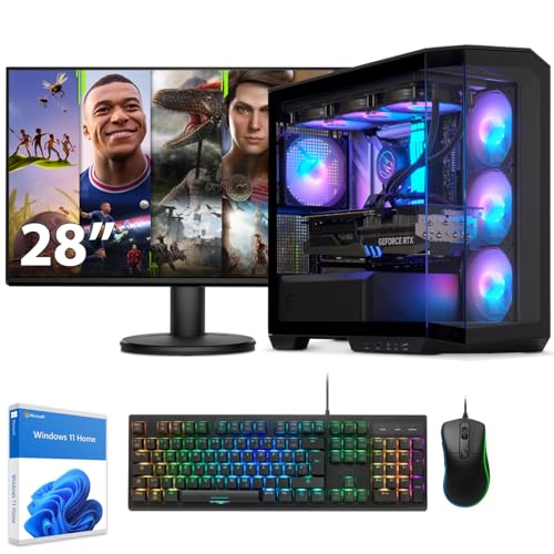 Sedatech Paket Gaming PC V360 • i7-14700KF • RTX4060Ti • 32GB DDR5 • 2TB SSD M.2 • Windows 11 • Monitor 28'' von Sedatech