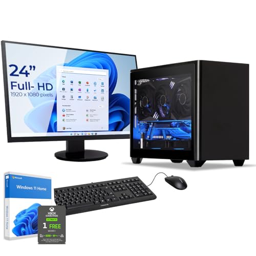 Sedatech Paket Mini-PC Evolution Wasserkühlung • Intel i7-14700K • 16GB DDR5 • 1TB SSD M.2 • Windows 11 • Monitor 24" von Sedatech