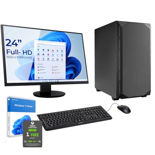 Sedatech Paket Office PC • AMD Ryzen 5 5600G • Radeon Vega • 16GB RAM • 1TB SSD M.2 • Windows 11 • Monitor 24" von Sedatech