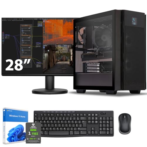 Sedatech Paket Workstation Pro • AMD Ryzen 9 7900X • RTX4070 • 64 GB DDR5 • 2TB SSD M.2 • Windows 11 • Monitor 28" von Sedatech